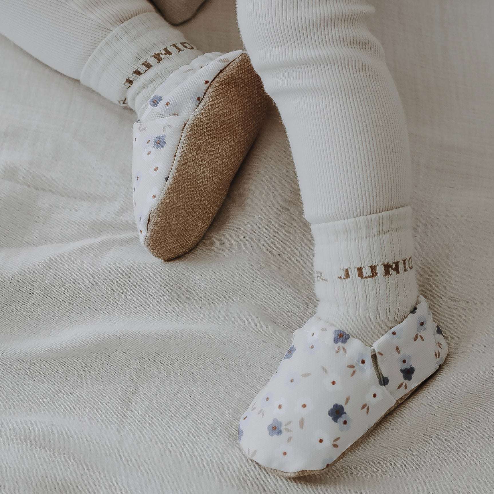 Vegan Shoes - Blue Flowers