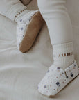 Vegan Shoes - Blue Flowers