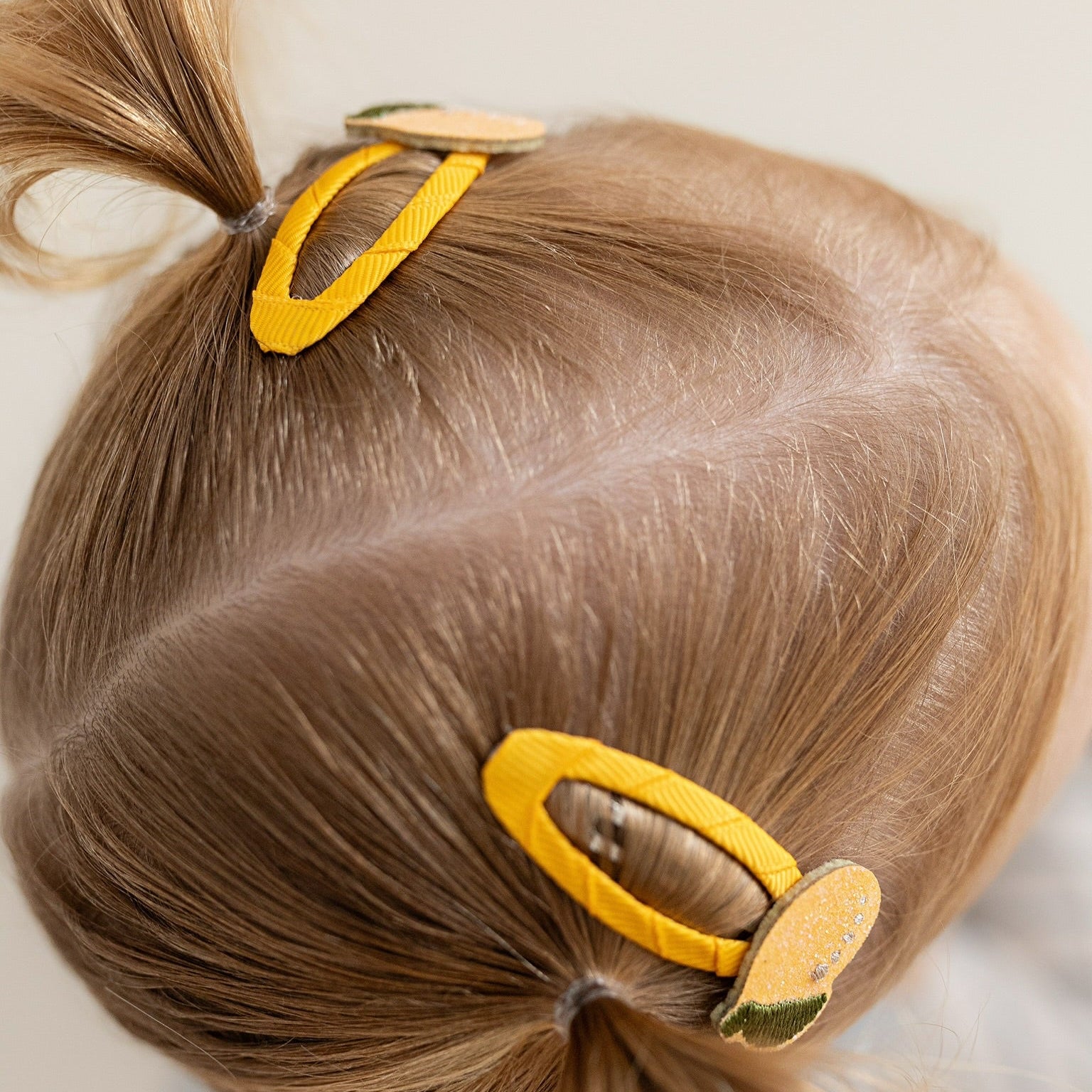 Hair Clips - Pure Lemon - Pack of 2
