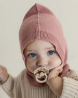 Organic Knit Balaclava - Dusty Rose