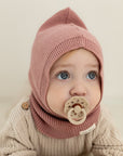 Organic Knit Balaclava - Dusty Rose