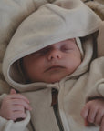 Organic Fleece Overall - Light Beige Melange