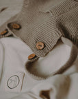 Organic Knit Dungarees - Caramel - SALE