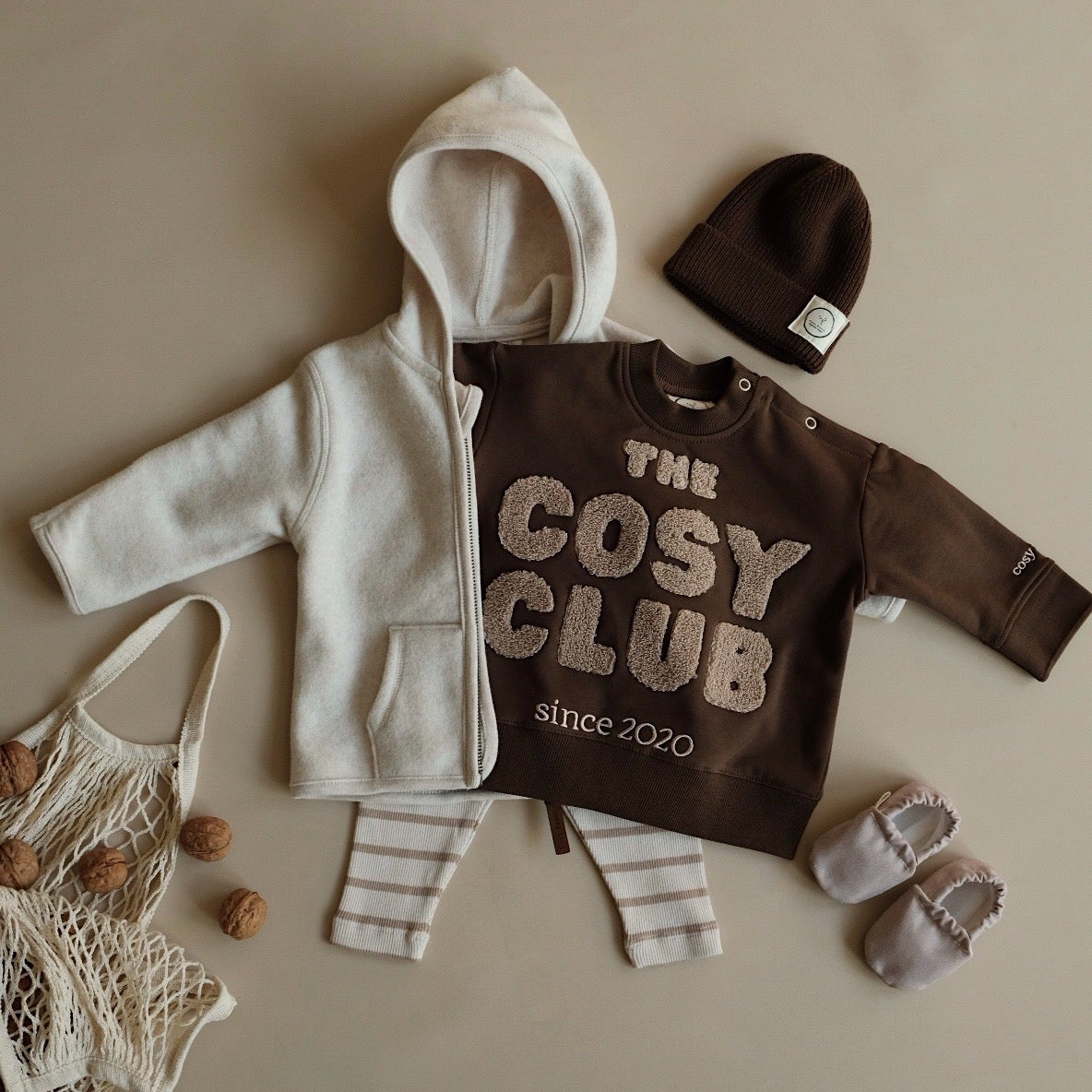Family Sweatshirt - Chocolate Brown - The Cosy Club