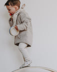 Organic Fleece Jacket - Taupe Melange