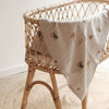 Organic Muslin Swaddle - Little Farm - 120x120cm - SALE