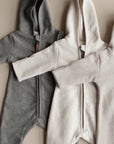 Organic Fleece Overall - Dark Grey Melange - SALE