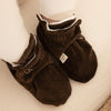 Organic Nicky Booties - Chocolate Brown