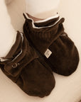 Organic Nicky Booties - Chocolate Brown