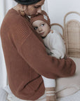 Organic Knit Pulli - MUM - Walnut - SALE - OVERSIZE FIT