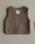 Organic Teddy Vest - Mocha - SALE
