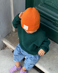GOTS Organic Oversize Knit Pulli - Forest Green