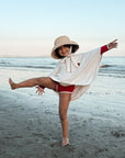 Organic UV Poncho - Sand - UPF50+