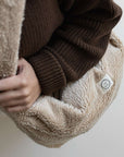 Organic Teddy Mum Bag - Cream - SALE