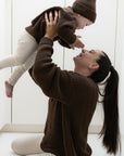 Organic Oversize Knit Pulli - Chocolate