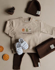 GOTS Organic Family Sweatshirt - Oatmilk - Cosy Winter
