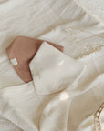 Organic Muslin Bibs - Walnut/Sand - SALE