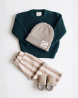 GOTS Organic Lounge Pants - Caramel Striped