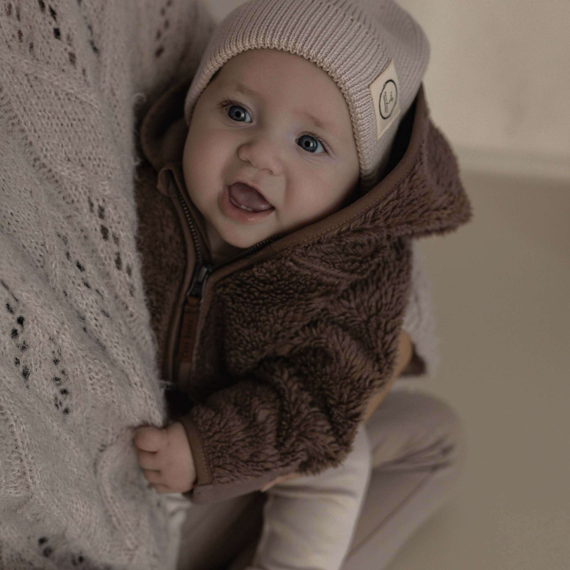 Organic Teddy Jacket - Mocha - SALE