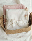 Organic Muslin Swaddle - Dusty Rose - 120x120cm - SALE