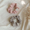 Organic Muslin Scrunchies - Dusty Rose/Caramel - SALE