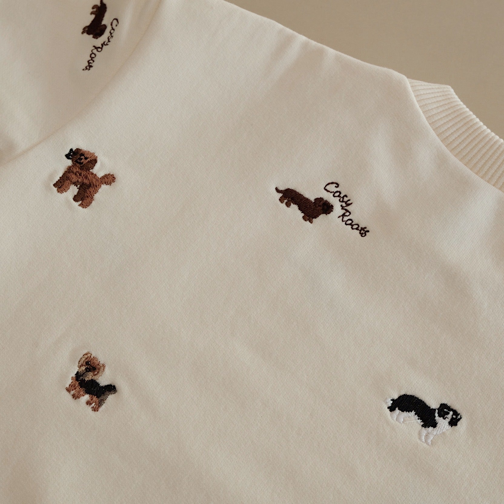 GOTS Organic Family Sweatshirt - Puppy Love