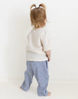 Organic Lounge Pants - Navy Striped