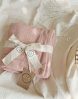 Organic Muslin Swaddle - Dusty Rose - 120x120cm - SALE