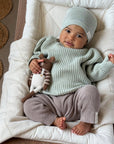 Organic Oversize Knit Pulli - Seagrass