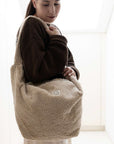 Organic Teddy Mum Bag - Cream - SALE