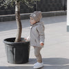 Organic Fleece Jacket - Taupe Melange