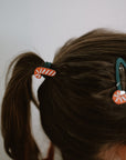 Hair Clips - Candy Cane - Pack of 2