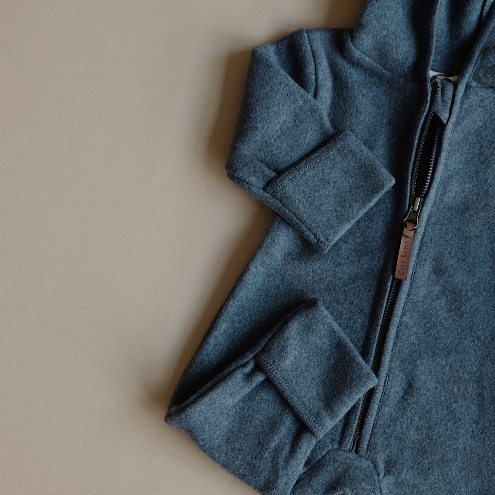 Organic Fleece Overall - Blue Melange - SALE