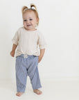 Organic Lounge Pants - Navy Striped