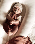 Organic Knit Dungarees - Dusty Rose - SALE