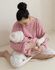 Organic Oversize Knit Pulli - Candy Pink