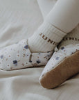 Vegan Shoes - Blue Flowers