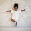 Organic Muslin Shirt with Buttons - Sand