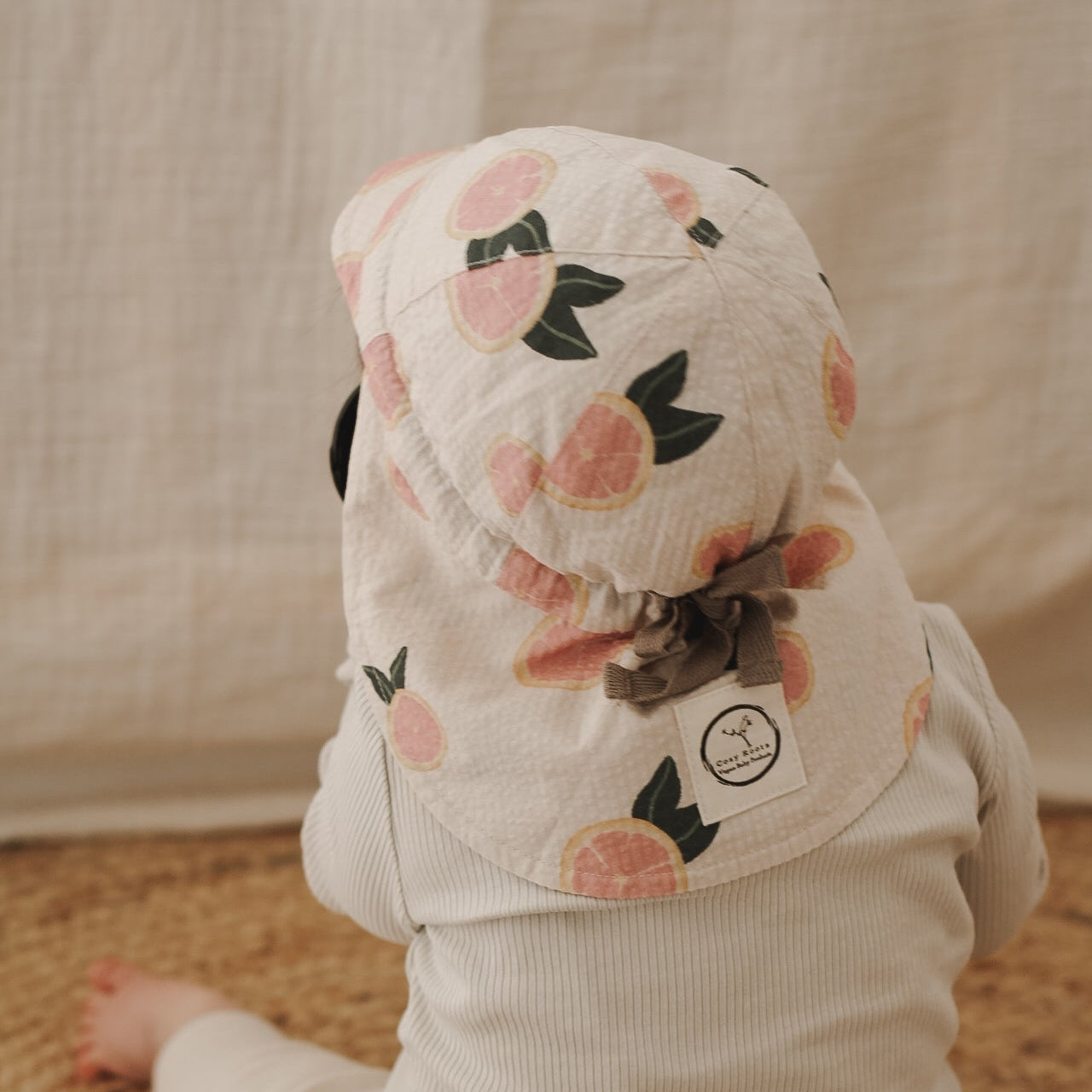 Organic Sun Hat - Little Grapefruits - UPF50+