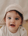 Organic Sun Hat - Caramel Striped - UPF50+