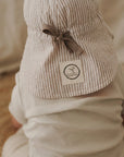 Organic Sun Hat - Caramel Striped - UPF50+