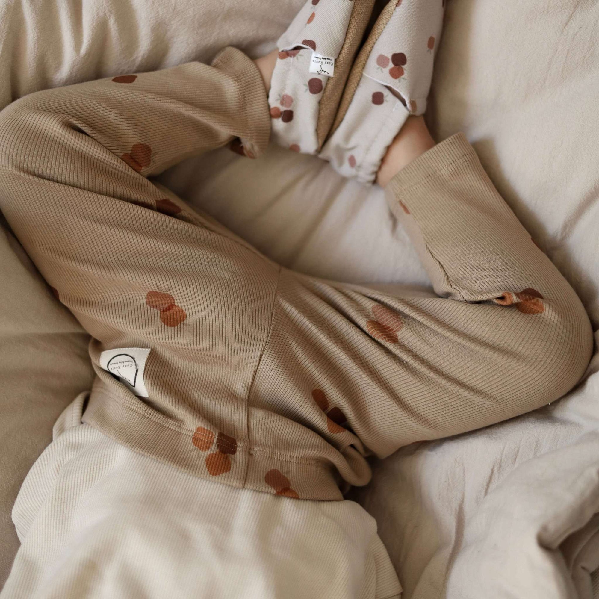 Organic Rib Leggings - Pure Apple - SALE