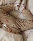 Organic Rib Leggings - Pure Apple - SALE