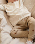 Organic Rib Leggings - Pure Apple - SALE