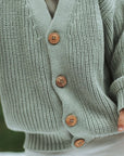 Organic Knit Cardigan - Seagrass - SALE