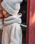 Organic Knit Scarf - Sand