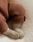 Organic Knit Dungarees - Walnut - S A L E