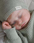 Organic Oversize Knit Pulli - Seagrass
