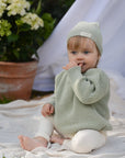 Organic Oversize Knit Pulli - Seagrass