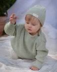 Organic Oversize Knit Pulli - Seagrass